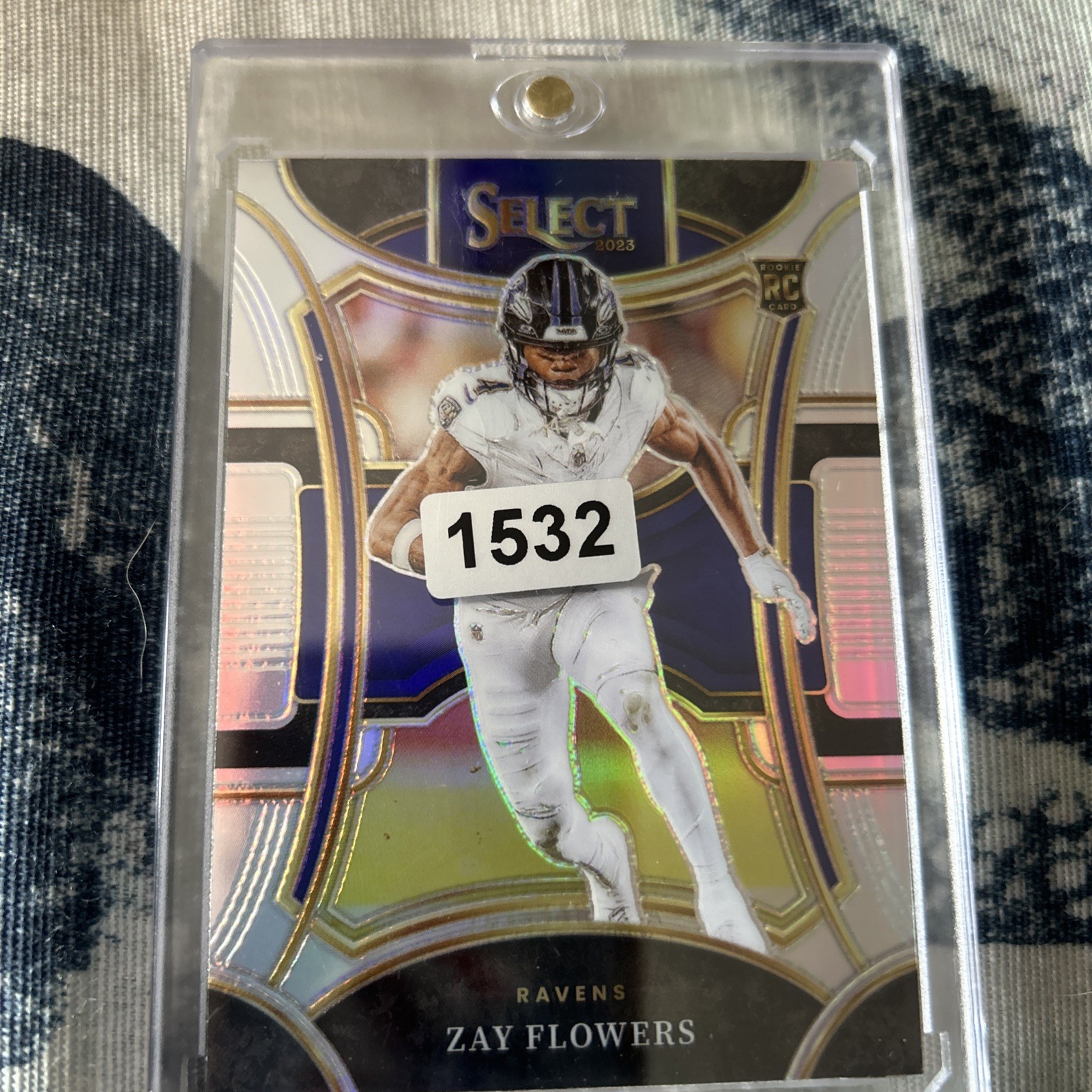 2023 Panini Select - Suite Level Zay Flowers #408 Silver Prizm (RC)