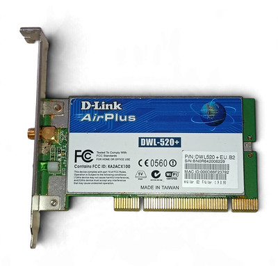 D-Link AirPlus DWL-520+ | Retro PCI WLAN Karte | für Windows 98, ME, 2000, XP