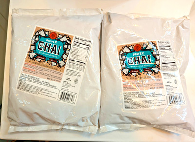 2 David Rio Power Chai Tea Latte with Matcha Mix 3 lb. Bulk Professional Blend