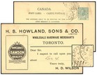 CANADA 1¢ ADMIRAL PSC NOV 1914 HOWLAND HARDWARE P40 — photo 1