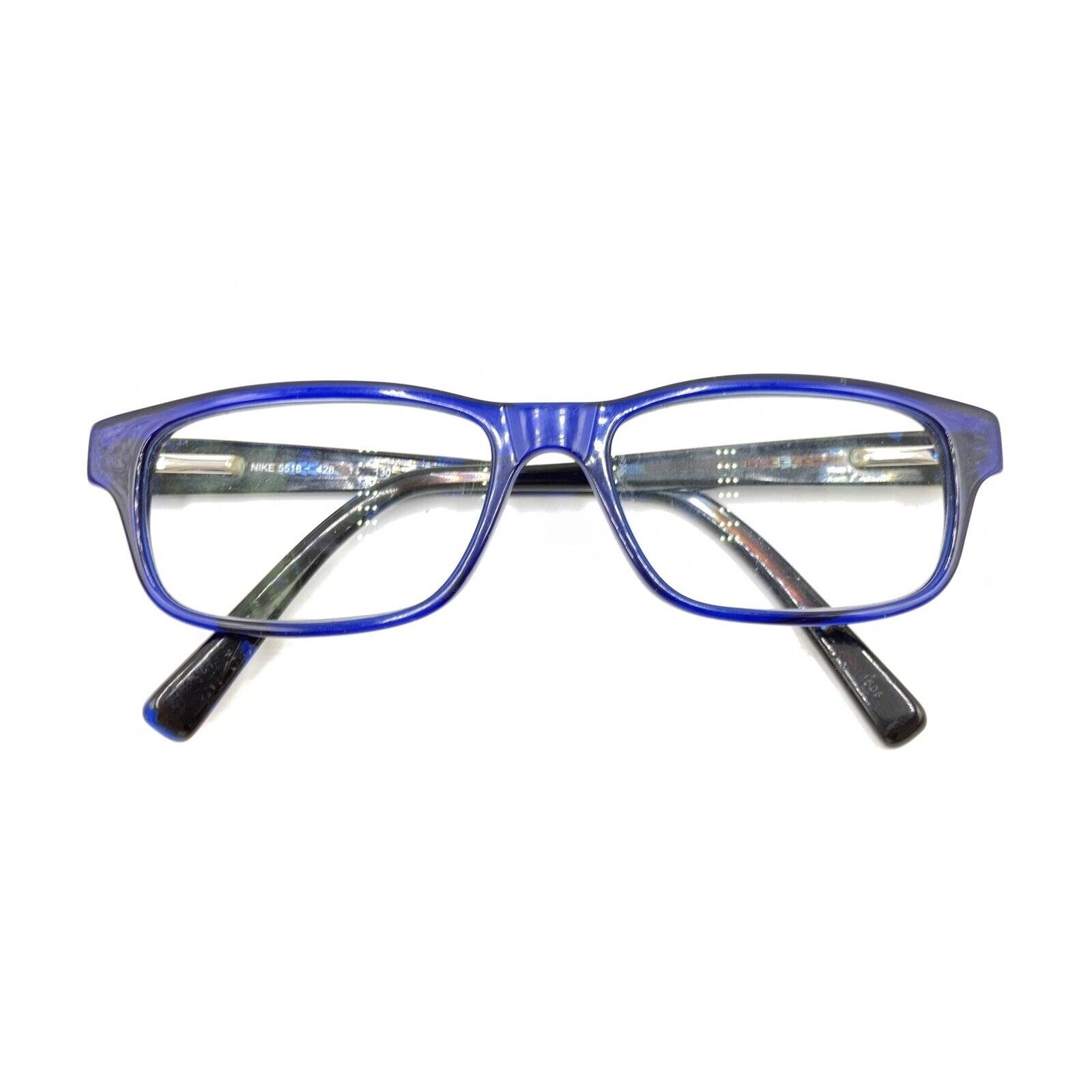 Nike 5518 428 Blue Black Rectangle Eyeglasses Frames 49-15 130 Designer Kids thumbnail 12