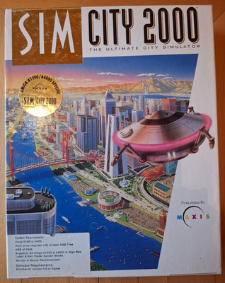 SimCity 2000  / Maxis 1994 / Commodore Amiga Software / UK Release / Komplett