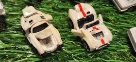Lot Of 8 White Micro Machine Vehicles