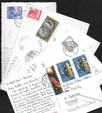 Worldwide Ten Older Postcards - as shown kha095