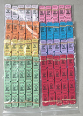 Beer Tickets Single Stub Lot of 500 Folded & Packaged Carnival Festival Fun Fair
