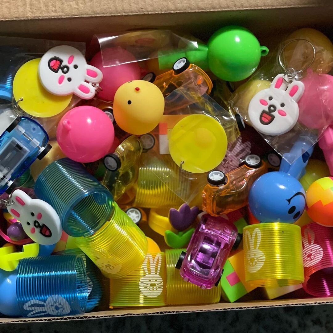 124 PCS Easter Party Favors Kids Easter Basket Stuffers Egg