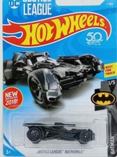 HOT WHEELS JUSTICE LEAGUE BATMOBILE GUNNER CAR 5/5 66/250 FJV39 1:64 Scale