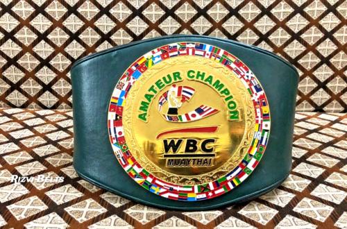 WBC MUAY THAI AMATEUR CHAMPION REPLICA BELT ADULT SIZE - Picture 1 of 4