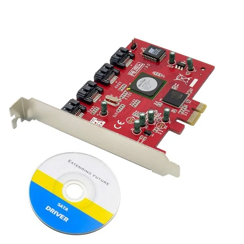PCIE TO 4 Ports SATA2.0 III RAID Card adapter Silicon Image Sil 3124 chip