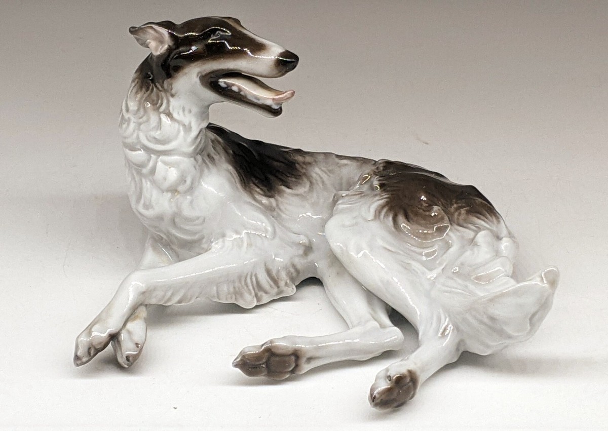 Vintage Rosenthal Porcelain Borzoi Wolf Hound Dog Porcelain