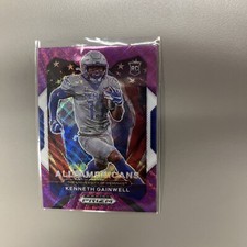 2021 Prizm Draft Picks All-American Purple Wave Kenneth Gainwell #194 Rookie RC
