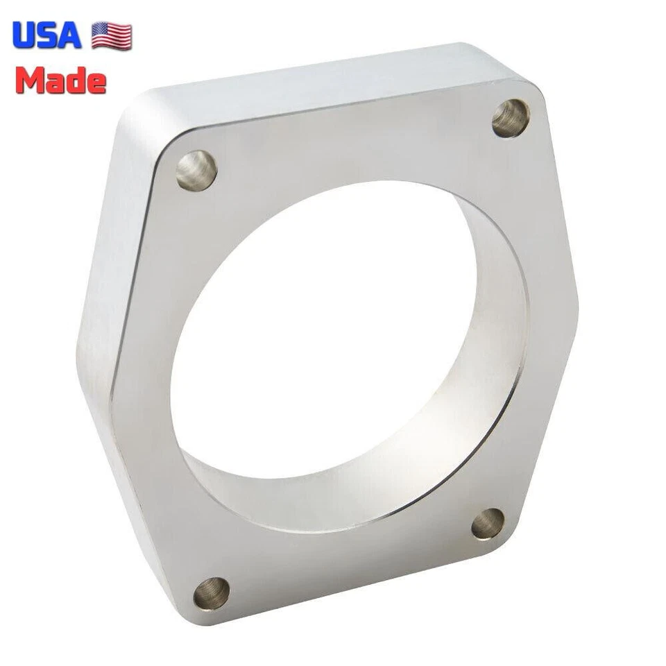 ESPACIADOR CUERPO ACELERADOR FORD MUSTANG 87MM 5.0 5.2 GT350 MACH 1 SHELBY 2015-2021 Foto 2 de 4