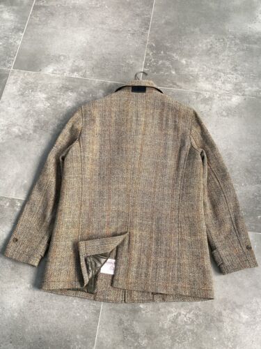 Men's CAMPLIN x HARRIS TWEED Tweed Hunting Shooting Jacket Trench Coat EU 52 L - Picture 21 of 24