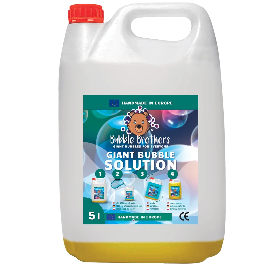 Seifenblasen Nachfüllflasche 5L Seifenblasenflüssigkeit Seifenblasenlösung