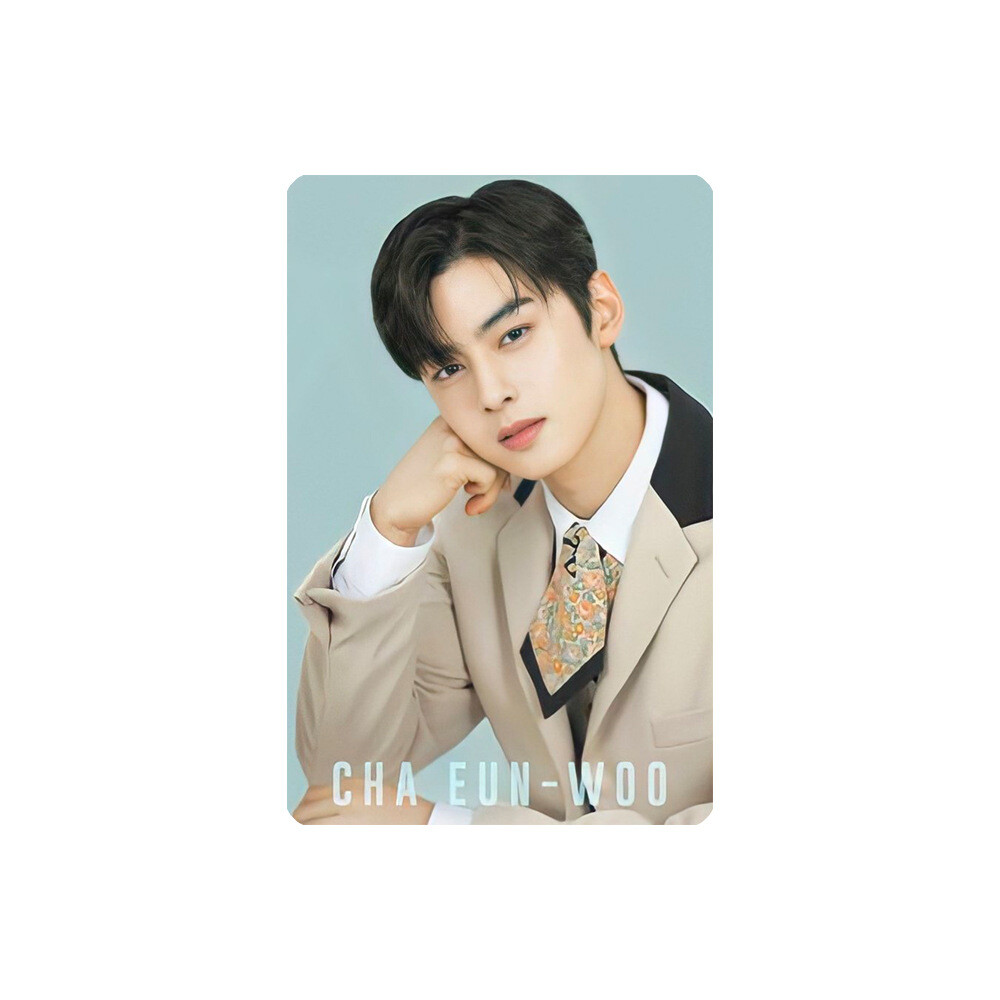 Kpop ASTRO Cha Eun Woo Sticky Photograph Crystal Card Sticker
