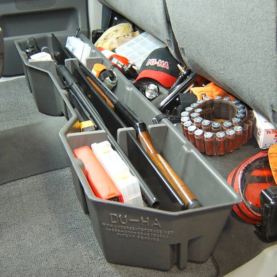 DU-HA Under Seat Gray Storage Case for Nissan Titan Extended Cab Crew Cab 40011 Foto 4 de 4