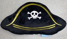 Lightning Bug Pirate  s Hat Pillow Skull  Crossbones 8x16