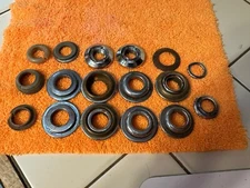 Vintage Mixed Lot Of Door Handle Window Crank ESCUTCHEONS Car Truck Auto Parts