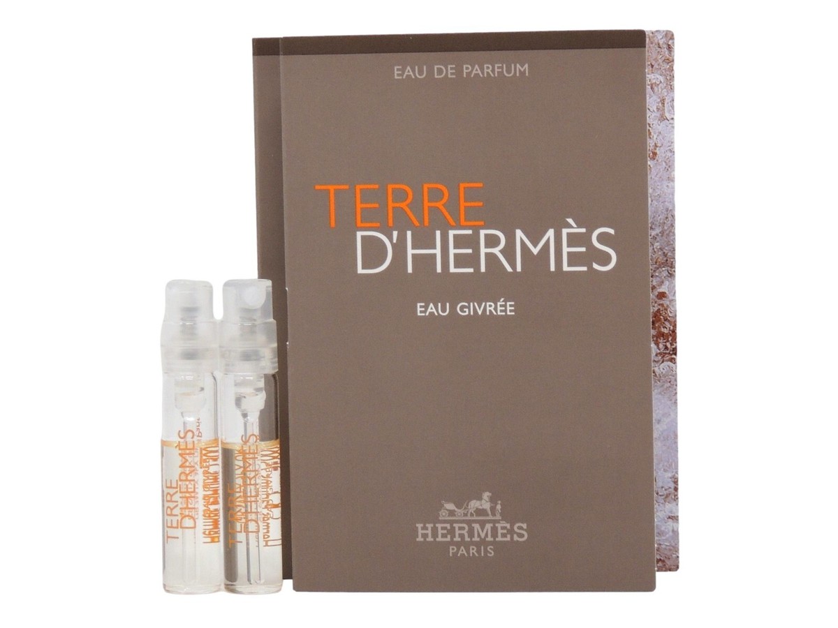 HERMES TERRE D'HERMES EAU GIVREE EDP 2.0ml .06fl oz x 2 COLOGNE