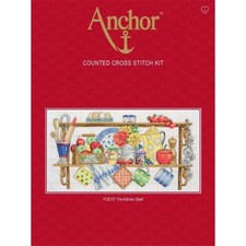 Anchor Set punto croce "La mensola della cucina", schema di conteggio