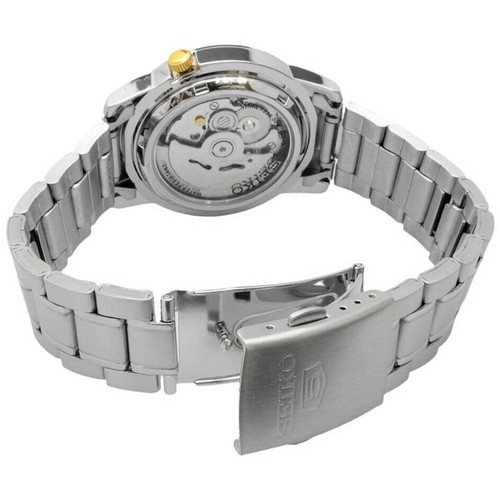 Seiko 5 Sports Automatic Silver Case Silver Steel Strap SNKK17K1 RRP £199 - Picture 4 of 4