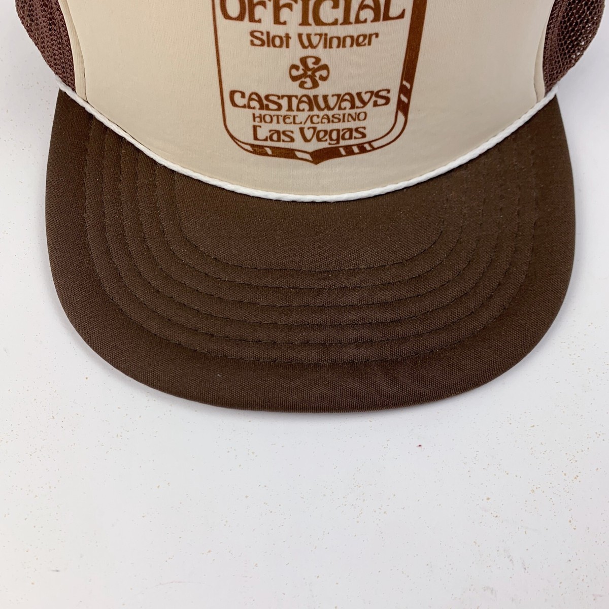 Vintage Castaways Las Vegas Official Slot Winner Brown Snapback