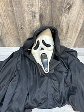 Vintage Scream Ghost Face Mask Cape HN Easter Unlimited Costume Adult Size