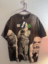 Vintage Deadstock Y2K Star Wars Empire Strikes Back Stormtrooper AOP Shirt