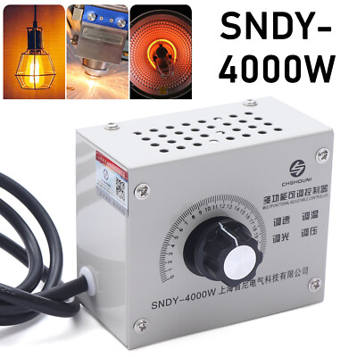 AC SCR Motor Regler 4000W Spannungsregler Drehzahlregler Dimmer Controller 220V