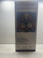 NEW WonderArt Latch Hook Kit Puppy 426136 8" x 8" Sealed Box Made in USA. Rug