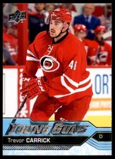 Trevor Carrick 2016-17 Upper Deck Young Guns RC #230 Carolina Hurricanes