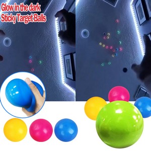 1/4X Stress Reliefer- Fluorescent Sticky Target Balls Glow in the Dark Gift Hot | eBay
