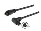 3 M SunshineTronic Toslink Cable With 1x 90° Angled Toslink Plugs Swivel
