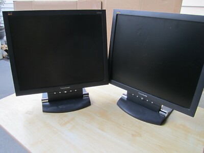 Lot of 2 pcs ViewSonic VA702B 17'' LCD Monitors
