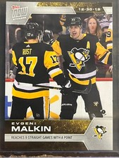 2019-20 Topps Now NHL Sticker #117 Evgeni Malkin Pittsburgh Penguins
