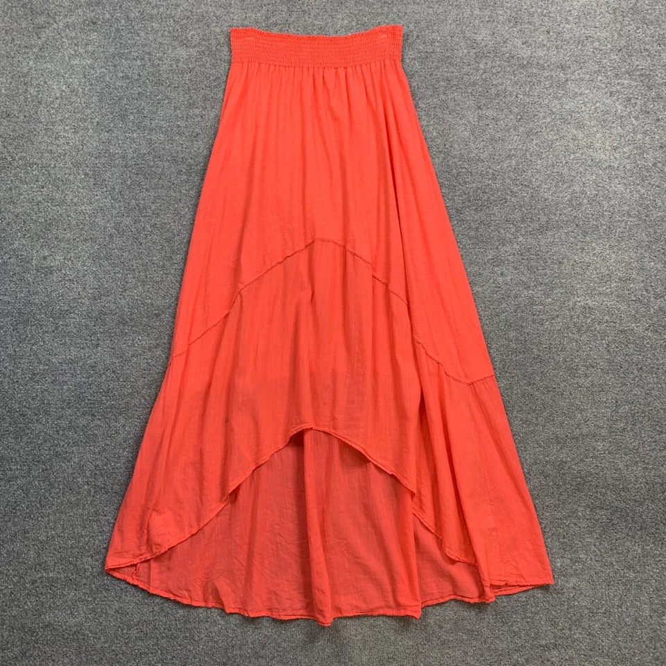 Falda Michael Stars Mujer 2 Coral Rosa Alta Baja Cintura Ajustada Tirar de Nivel Midi Foto 2 de 4