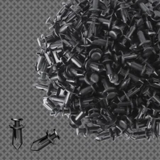 200x ATV 8MM Hole Plastic Rivets Retainer Fender Bumper Push Pin Fastener Clips