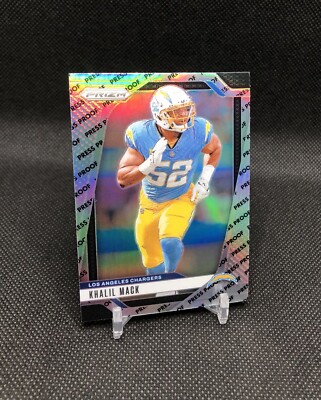 2024 Prizm Khalil Mack SILVER PRESS PROOF SSP CASE HIT No. 162 HALL OF FAME  