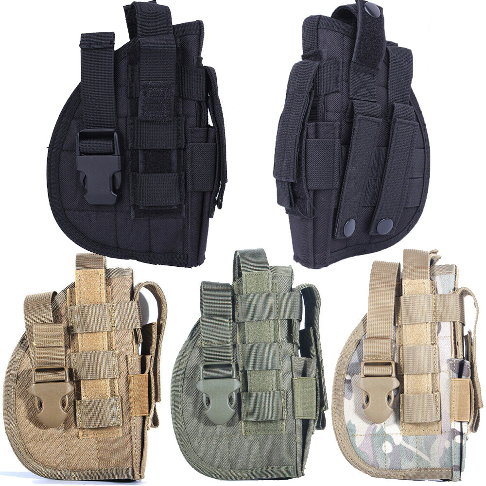 Tactical Molle Gun Pistol Mag Rifle Magazine Pouch Waist Belt Bag Fit Right Hand-image