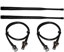 2X BNC Cables Front Rack Mounting Kit/2X UHF antennas for Sennheiser Wireless