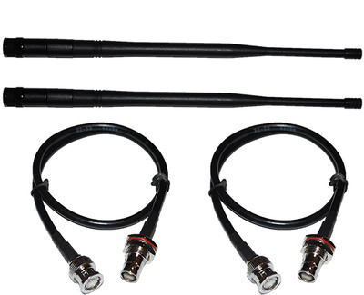 2X BNC Cables Front Rack Mounting Kit/2X UHF antennas for Sennheiser Wireless