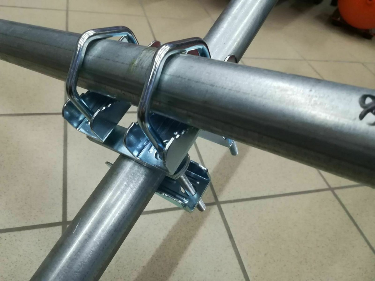 KIT01 - KIT FISSAGGIO PALO PER STAFFA L PARABOLA SPM12 SPM17 - ANTENNA SAT2