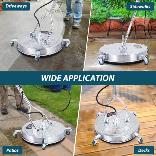 Idropulitrice 20"/24" Pulitore Superfici Idropulitrice Elettrica 4000PSI per Ponte Viaggiatori - Foto 14 di 17