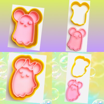 Geist Halloween 2er Set Ausstechform 5 cm