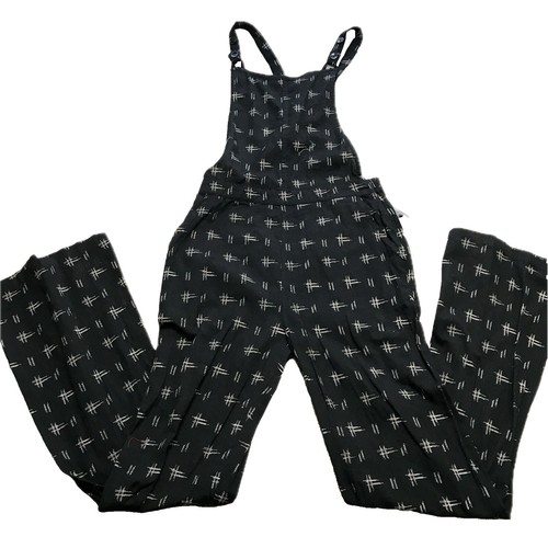 Daisy Street - relaxed romper in black texture-Multi