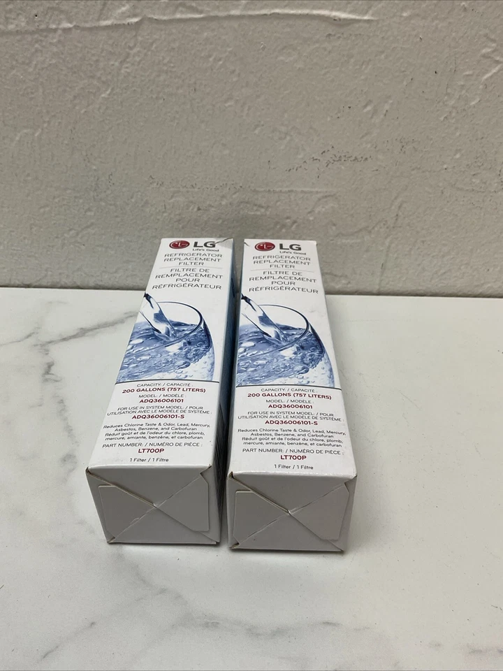 (2 PACK) LG LT700P Refrigerator Water Filter 6 Month / 200 Gallon - Image 3 of 4