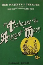 The Teahouse Of The August Moon programme Her Majesty's Theatre with ELI WALLACH