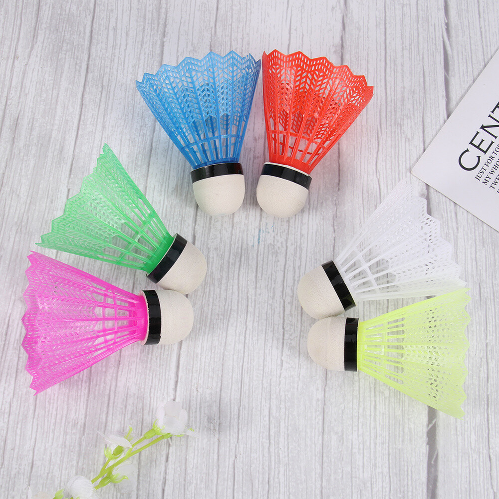 12pcs shuttlecocks supplies Nylon Feather Badminton Shuttlecock Birdies