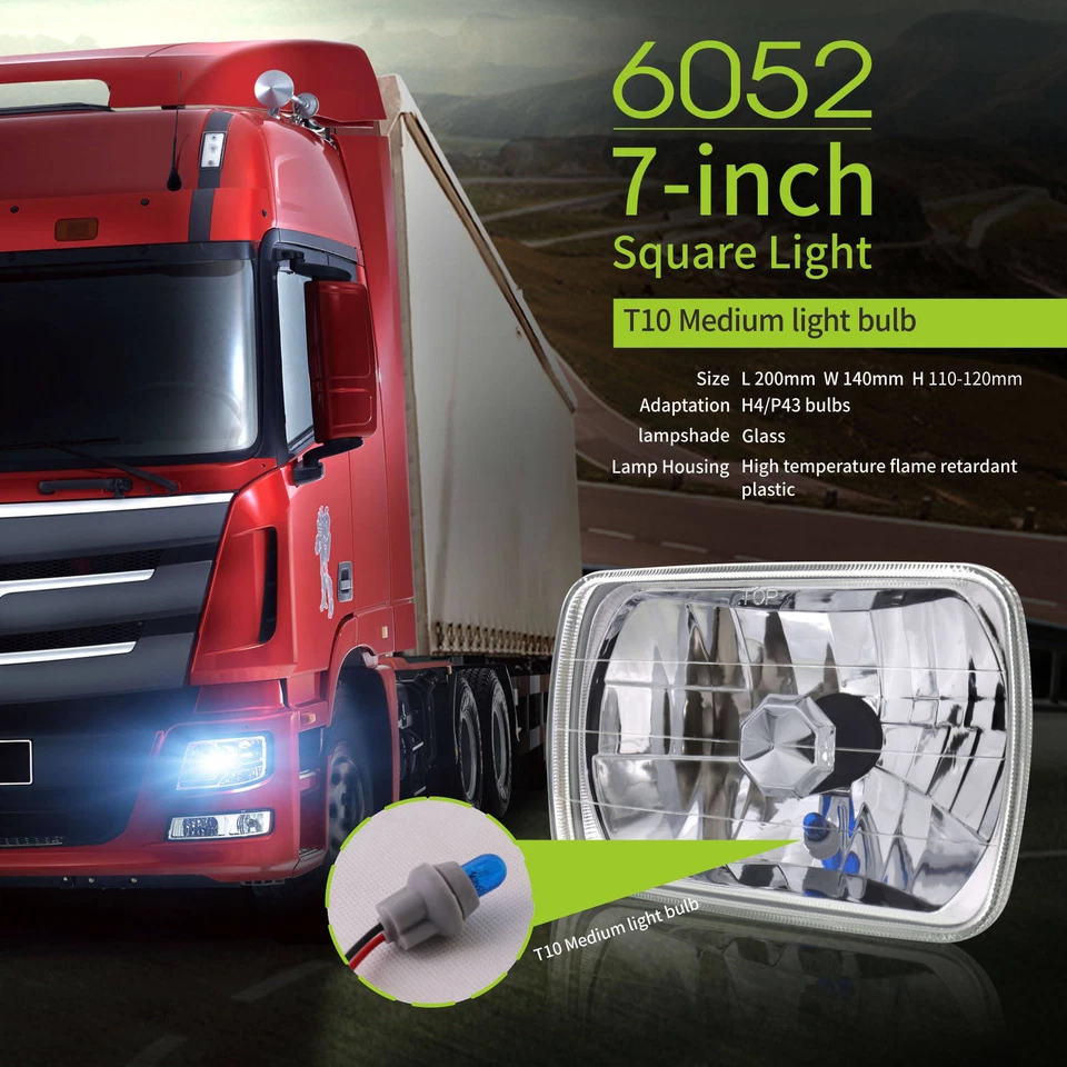 Par de faros LED HI-Lo de 7x6" 5x7"" para camioneta Chevy C1500 C2500 C3500 Suburban Foto 4 de 4