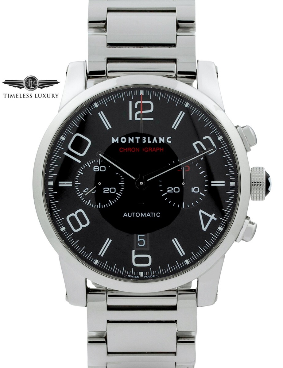 Montblanc Timewalker Chronograph 7069 Stainless Steel 43mm Black
